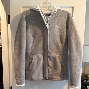 The North Face Woman’s Heather Gray Hoodie Jacket
